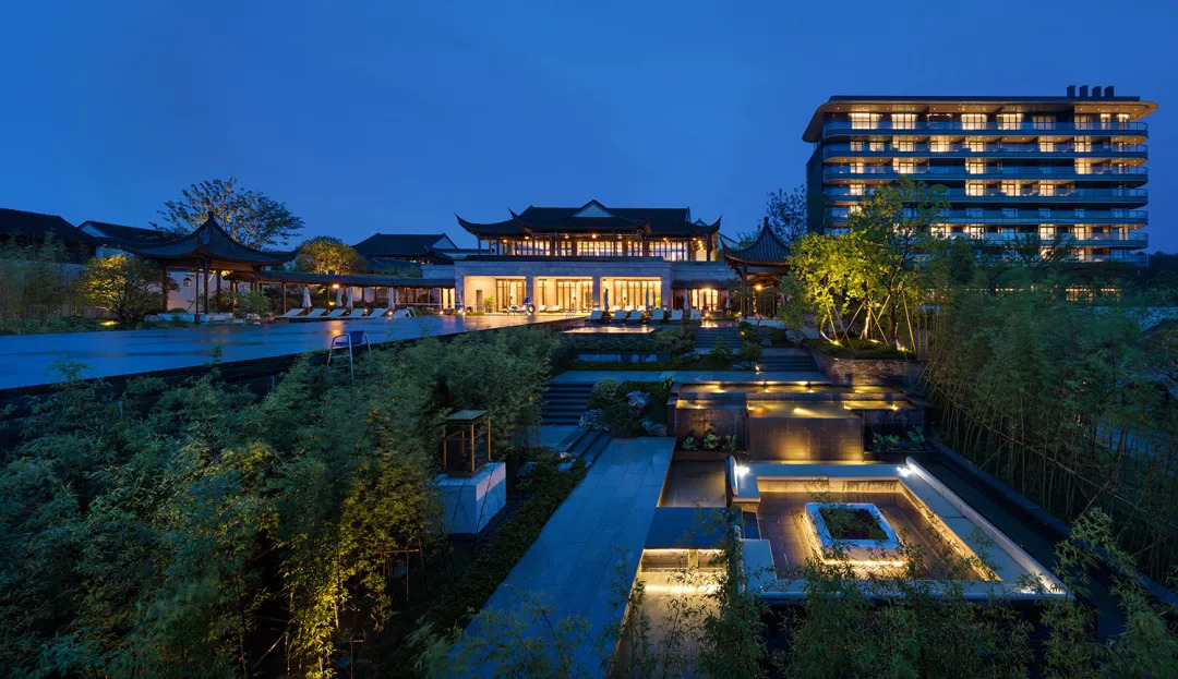 用燈光“畫”出不一樣的安吉悅榕莊