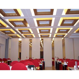 易安裝的飯店活動隔斷墻 南山屏風移動隔斷設計